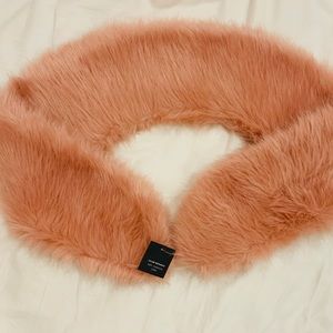 Club Monaco Soft Pink Fur Scarf